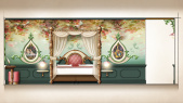 Ontwerp voor <a href="/lemma/Droomvlucht_Suite" title="Droomvlucht Suite">Droomvlucht Suite</a>, <a href="/lemma/Efteling_Hotel" title="Efteling Hotel">Efteling Hotel</a>