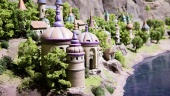 Detailopname tijdens bouw Diorama in Panorama Salon Symbolica - Persmateriaal Efteling