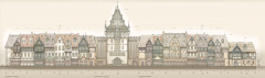 Ontwerp voor de gevels van <a href="/lemma/Raveleijn_(gebouw)" title="Raveleijn (gebouw)">Raveleijn</a>.