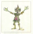 Bosgeestje op een tekening van Ton van de Ven / Efteling (TV418).
