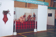Stand van afdeling Bewegingstechniek van de Efteling op de expositie <a href="/lemma/De_Efteling_-_Gisteren,_vandaag_en_morgen" title="De Efteling - Gisteren, vandaag en morgen">De Efteling - Gisteren, vandaag en morgen</a>, 16 en 17 oktober 1982 in de Werft te Kaatsheuvel.