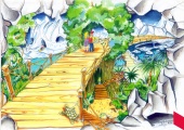 Ontwerp van QBIC voor wachtrij <a href="/lemma/PandaDroom" title="PandaDroom">PandaDroom</a> door Jurgen Picocrie (QBIC), 2001