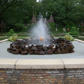 De fontein op het Herautenplein