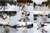 Sneeuwballen met ongelukkige skiërs als decoratie bij <a href="/lemma/Langlaufbaan_%27t_Hijgend_Hert" title="Langlaufbaan &#039;t Hijgend Hert">Langlaufbaan &#039;t Hijgend Hert</a> sinds 2010.