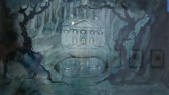 Ontwerp voor het landhuis in het Diorama door Anton Pieck