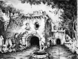 Ontwerp exterieur voorzijde <a href="/lemma/Spookslot" title="Spookslot">Spookslot</a>.