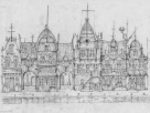 Perspectiefloos gevelontwerp van <a href="/lemma/De_Vliegende_Hollander" title="De Vliegende Hollander">De Vliegende Hollander</a> door <a href="/lemma/Karel_Willemen" title="Karel Willemen">Karel Willemen</a>, 29 jan 2004