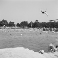Het <a href="/lemma/Zwembad" title="Zwembad">zwembad</a> in augustus 1961.