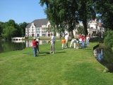 Deelnemers Golfslagbad in actie (eigen foto)