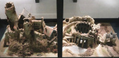 Vroege maquette van wat het <a href="/lemma/Spookslot" title="Spookslot">Spookslot</a> zou worden, van circa <a href="/lemma/1972" title="1972">1972</a>, hier te zien als onderdeel van <a href="/lemma/Efteling:_De_tentoonstelling" title="Efteling: De tentoonstelling">Efteling: De tentoonstelling</a> in 2023.