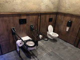 <a href="/lemma/De_Laetste_Hoop" title="De Laetste Hoop">De Laetste Hoop</a>: duo-wc, linker is regulier en/of geschikt voor gehandicapten, rechter is voor kinderen.