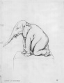 Ontwerp olifant voor Kinderbad - Ontwerp Anton Pieck