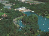 Het eiland in de Siervijver, circa 1992.