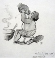 Ontwerpje voor mollige Hans, door <a href="/lemma/Anton_Pieck" title="Anton Pieck">Anton Pieck</a> (scan uit Anton_Pieck_en_de_Wonderbaarlijke_Geschiedenis_van_de_Efteling)