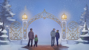 Ontwerp voor de poort tussen het <a href="/lemma/Carnaval_Festivalplein" title="Carnaval Festivalplein">Carnaval Festivalplein</a> en de <a href="/lemma/Warme_Winter_Weide" title="Warme Winter Weide">Warme Winter Weide</a> voor <a href="/lemma/Winter_Efteling_2023-2024" title="Winter Efteling 2023-2024">Winter Efteling 2023-2024</a>.