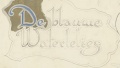 Ontwerp voor naambord &quot;De blauwe waterlelies&quot; (wordt: <a href="/lemma/De_Indische_Waterlelies" title="De Indische Waterlelies">De Indische Waterlelies</a>)
