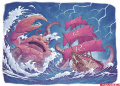 Illustratie Chris Evenhuis voor <a href="/lemma/Het_Bloed_van_de_Laatste_Draak" title="Het Bloed van de Laatste Draak">Het Bloed van de Laatste Draak</a>