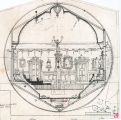 Ontwerp doorsnede Villa Volta - uit De Magische Klok YouTube-reeks 65 jaar Efteling