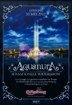 Aankondiging Aquanura op bouwschutting, 2011