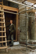 Bouw <a href="/lemma/Spookslot" title="Spookslot">Spookslot</a>. Werkzaamheden aan het entreeportaal. - Foto: collectie Eftepedia