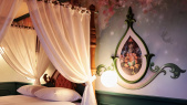 Interieur <a href="/lemma/Droomvlucht_Suite" title="Droomvlucht Suite">Droomvlucht Suite</a> in het <a href="/lemma/Efteling_Hotel" title="Efteling Hotel">Efteling Hotel</a>