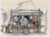 Persfoto Efteling voor tentoonstelling Dromen met Geleende Hand, 2009