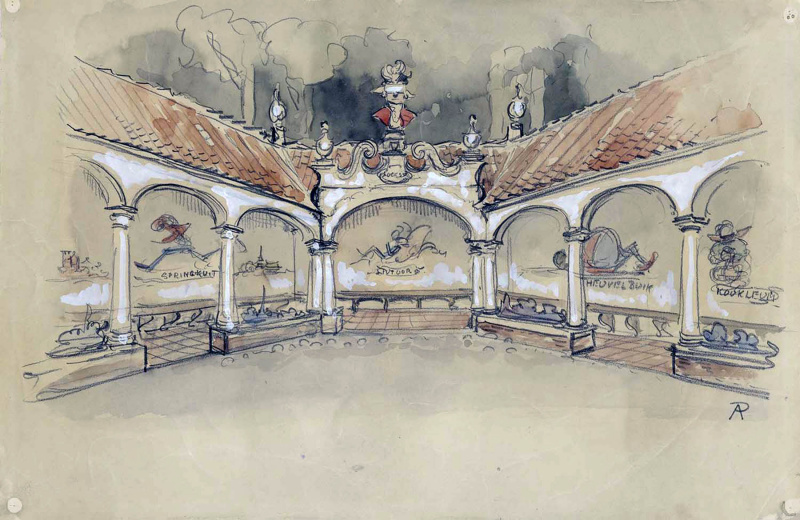 Bestand:Schets kogeloog overkapping pieck.jpg