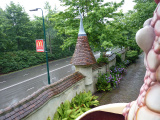 Uitzicht op de Europalaan, vanuit de Monorail