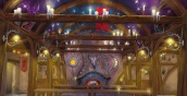 Ontwerp interieur Flaming Feather (Toverland) door Peter van Holsteijn