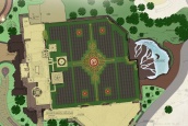 Ontwerptekening daktuin (<a href="/lemma/Paleistuin_(Symbolica)" title="Paleistuin (Symbolica)">Paleistuin</a>) <a href="/lemma/Symbolica" title="Symbolica">Symbolica</a>.