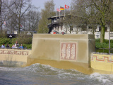 Vogelreliëf langs de vaargeul van de Piraña in 2002 - Foto: collectie WWCW
