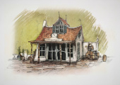 Ontwerp La Botega di Geppetto, <a href="/lemma/Pinokkio" title="Pinokkio">Pinokkio</a>, door <a href="/lemma/Robert-Jaap_Jansen" title="Robert-Jaap Jansen">Robert-Jaap Jansen</a>