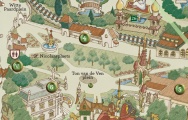 Sint Nicolaasplaets op plattegrond juli 2012