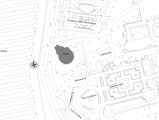 Technische plattegrond locatie De Zes Zwanen - tekening Efteling
