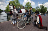 Prins op de Prinsengracht, 7 juli 2011.