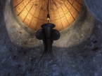 Interieur Loerhuys - De hoorns aan het dak - Eigen Foto 2016