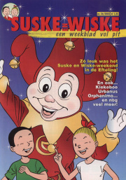 Voorkant van <a href="/lemma/Suske_en_Wiske" title="Suske en Wiske">Suske en Wiske</a>-tijdschrift nr 26/2003 waarin een terugblik op het S&amp;W-weekend in de Efteling.