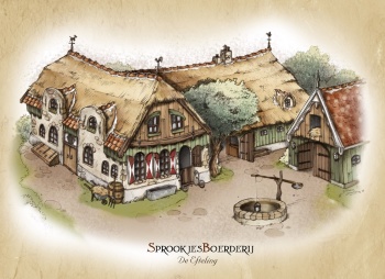 Ontwerptekening Sprookjesboerderij door Jeroen Verheij, zoals verschenen op Eftelist.