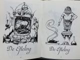 Veertig Jaar Efteling - uitgave van de Anton Pieck Club - Ontwerpen voor menukaarten - Collectie Eftepedia