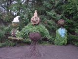 Decoratieve creaties langs de paden tijdens de zesde Winter Efteling - Foto: WWCW