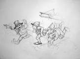 Figuurstudie van <a href="/lemma/Laaf" title="Laaf">Laven</a> door <a href="/lemma/Ton_van_de_Ven" title="Ton van de Ven">Ton van de Ven</a>. Bron: Archief Eftepedia via Ton van de Ven