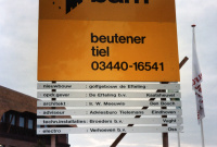Bouwbord voor de entree