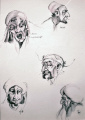 Studie naar gezichten voor figuren in <a href="/lemma/Fata_Morgana" title="Fata Morgana">Fata Morgana</a> door <a href="/lemma/Ton_van_de_Ven" title="Ton van de Ven">Ton van de Ven</a>. Bron: <a href="/lemma/Dromen_met_geleende_hand" title="Dromen met geleende hand">Dromen met geleende hand</a>