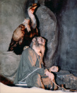Gevangenis, 01-1986. Close-up van de cipier met gier in de gevangenis, twee maanden voor opening.