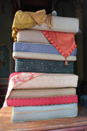 Stapel matrassen van De Prinses op Erwt van voren gezien.