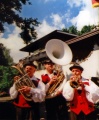 Het Tiroler Trio voor de Bobbaan in 1988