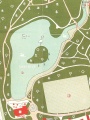 Siervijver, uitsnede uit plattegrond 1968.