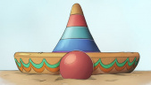 Schets sombrero-luchtkussen <a href="/lemma/Zomerstrand" title="Zomerstrand">Zomerstrand</a>