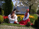 Fakir en Roodkapje in de Keukenhof