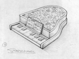 Ontwerp stappiano &quot;stapvleugel&quot; voor <a href="/lemma/Kleuterhof_(1994)" title="Kleuterhof (1994)">Kleuterhof (1994)</a> door <a href="/lemma/Henny_Knoet" title="Henny Knoet">Henny Knoet</a>
